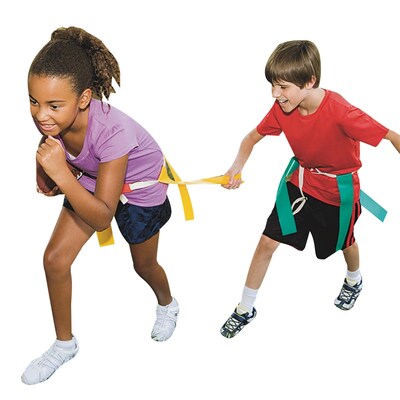 Italtrike Triple Play Flag Belt, Small, Yellow, 6/Set