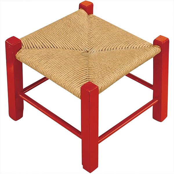S&S® 9(H) x 10(W) x 10(D) Unfinished Fiber Rush Stool