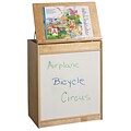 ECR4®Kids Big Book Display and Storage Dry-Erase Board, Natural