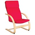 ECR4®Kids Adult Comfort Bentwood Chair; Red/Natural