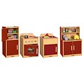 ECR4®Kids Colorful Essentials Play Kitchen Set, Red, 4 Piece