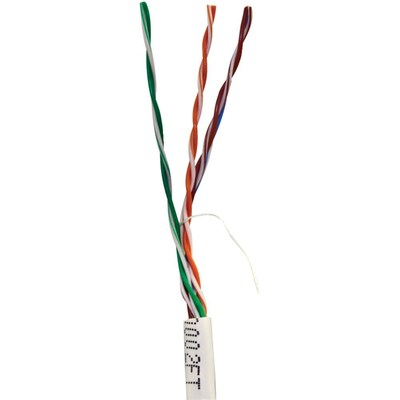 Vericom® 1000 Pull Box Cat 5e UTP Solid Riser CMR Cable, White