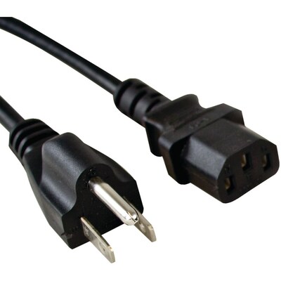 Vericom TCTXPS0900535 9 3-Prong C13 Power Cord, Black