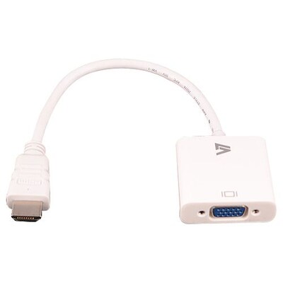 V7® 9.6" HDMI to VGA Adapter Cable; White