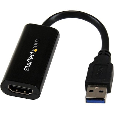 StarTech.com VGA to HDMI Portable Adapter Converter w/ USB Audio and Power  - VGA2HDU - Monitor Cables & Adapters 