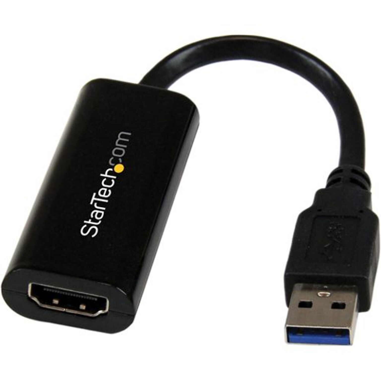 Startech 2.4 Slim USB 3.0 to HDMI External Multi Monitor Video Card Adapter; Black