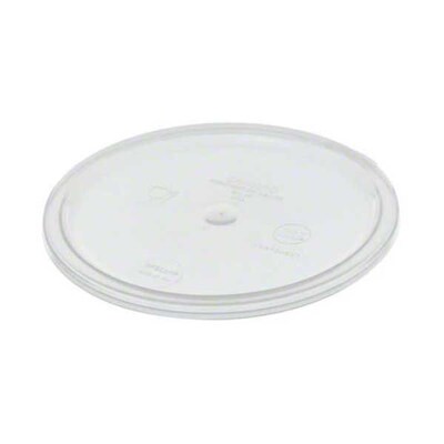 Cambro Manufacturing Poly Round Food Container, White, 2 qt