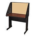 Marvel® Pronto® Dark Neutral 36 x 24 Laminate Training Table W/Carrel & Modesty Panel, Beryl