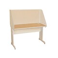 Marvel® Pronto® Putty 48 x 30 Laminate Training Table W/Carrel & Modesty Panel, Beryl