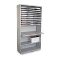 Marvel® Mailroom 80 x 42 x 16 30 Mail Sorter Station W/Work Surface, Gray