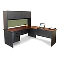 Marvel® Pronto® Dark Neutral 72 x 78 Laminate Desk W/Return, Peridot