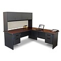 Marvel® Pronto® 72 x 78 Laminate Desk W/Return & Pedestal, Chalk (762805002657)