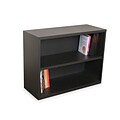 Marvel® Ensemble® 36 x 14 x 27 Two Shelf Bookcase; Dark Neutral