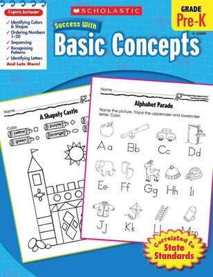 Scholastic Success Basic Concepts, Grade PreK