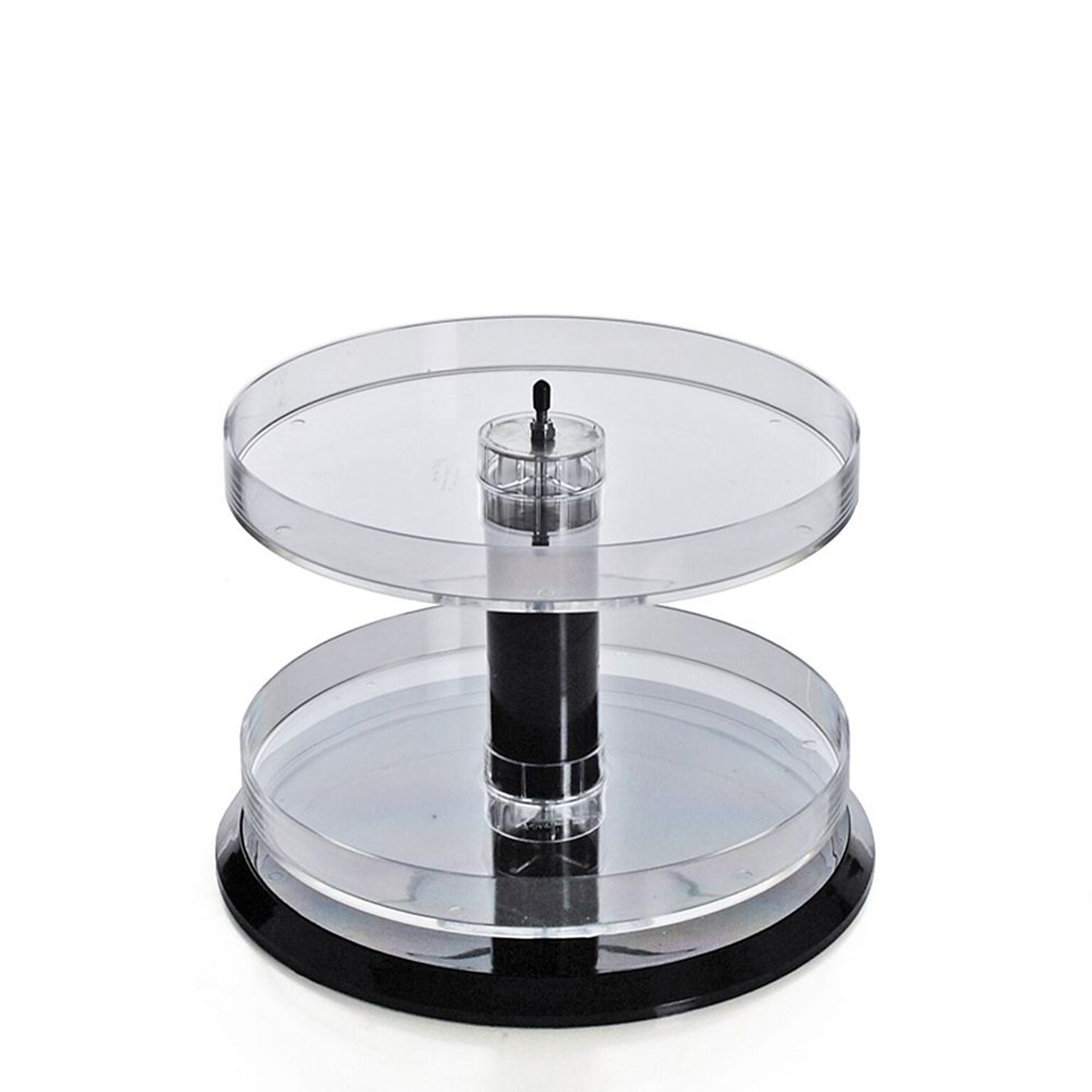 Azar Displays Two Tier Acrylic Open Round Tray