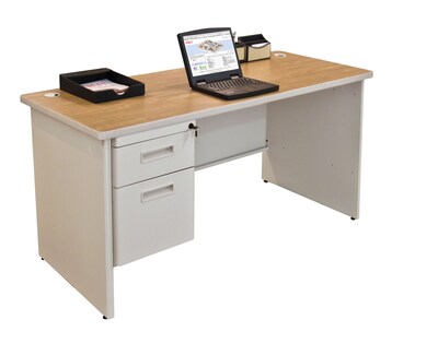 Marvel Pronto Pumice 60 X 24 Laminate Single Pedestal Credenza
