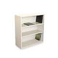 Marvel® Ensemble® 36 x 14 x 40 Three Shelf Bookcase; Putty