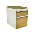 Marvel® Zapf® Pumice Solar Oak Front 23 Box/File Mobile Pedestal W/ Seat, Fennel
