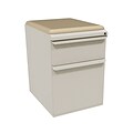 Marvel® Zapf® Featherstone 19 Box/File Mobile Pedestal W/ Seat, Flax