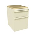 Marvel® Zapf® Pumice 19 Box/File Mobile Pedestal W/ Seat, Forsythia