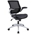 Modway Edge Leather Mesh Back Office Chair, Black (848387017736)