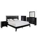 Modway Olivia 96 1/2 Wood 5 Piece King Bedroom Set With Chest, Black