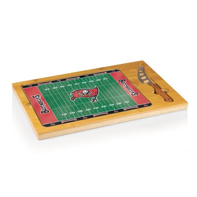 Picnic Time® NFL Licensed Icon Tampa Bay Buccaneers Digital Print Cutting Board; Natural Wood