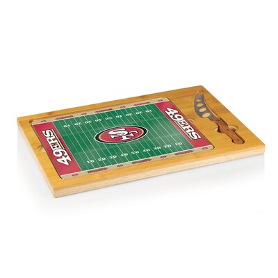Picnic Time® NFL Licensed Icon San Francisco 49Ers Digital Print Cutting Board; Natural Wood