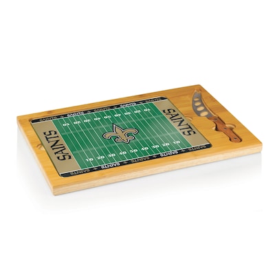 Picnic Time® NFL Licensed Icon New Orleans Saints Digital Print Cutting Board; Natural Wood