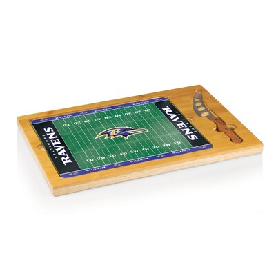 Picnic Time® NFL Licensed Icon Baltimore Ravens Digital Print Cutting Board; Natural Wood