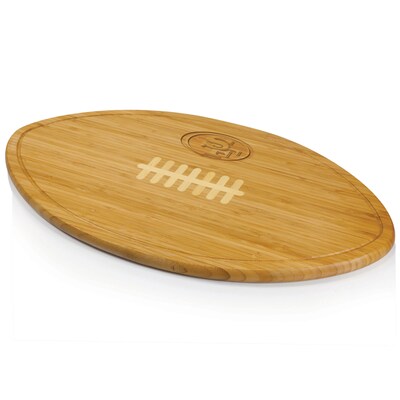 Picnic Time® NFL Licensed Kickoff San Francisco 49Ers Engraved Cutting Board; Natural Wood