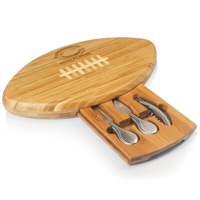 Picnic Time® NFL Licensed Quarterback Chicago Bears Cutting Board W/Tools; Natural Wood