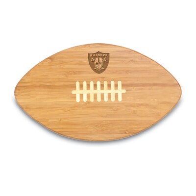 Picnic Time® NFL Licensed Touchdown Pro! Oakland Raiders Engraved Cutting Board; Natural
