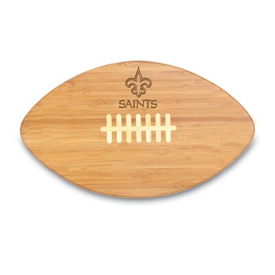 Picnic Time® NFL Licensed Touchdown Pro! New Orleans Saints Engraved Cutting Board; Natural