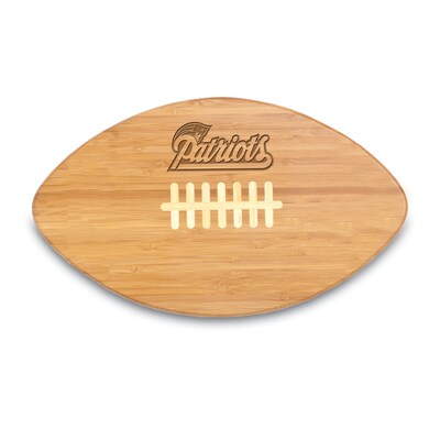 Picnic Time® NFL Licensed Touchdown Pro! New England Patriots Engraved Cutting Board; Natural