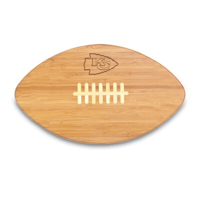 Picnic Time® NFL Licensed Touchdown Pro! Kansas City Chiefs Engraved Cutting Board; Natural