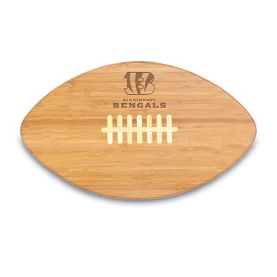 Picnic Time® NFL Licensed Touchdown Pro! Cincinnati Bengals Engraved Cutting Board; Natural