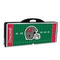 Picnic Time® NFL Licensed Tampa Bay Buccaneers Digital Print ABS Plastic Sport Picnic Table, Black