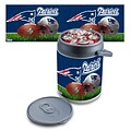 Picnic Time® NFL Licensed New England Patriots Digital Print Polyethylene Can Cooler, White/Gray