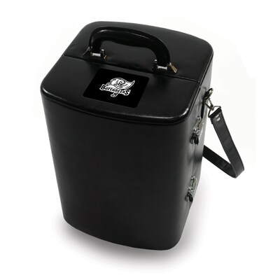 Picnic Time® NFL Licensed Manhattan Tampa Bay Buccaneers Engraved Cocktail Tool Case; Black
