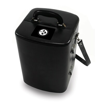 Picnic Time® NFL Licensed Manhattan Pittsburgh Steelers Engraved Cocktail Tool Case; Black