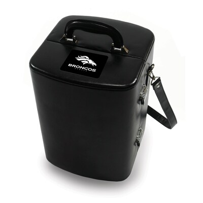 Picnic Time® NFL Licensed Manhattan Denver Broncos Engraved Cocktail Tool Case; Black