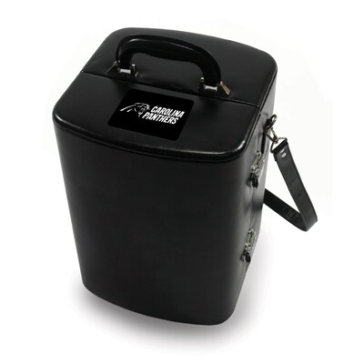 Picnic Time® NFL Licensed Manhattan Carolina Panthers Engraved Cocktail Tool Case; Black
