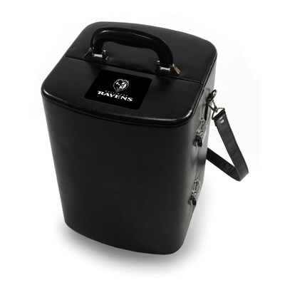 Picnic Time® NFL Licensed Manhattan Baltimore Ravens Engraved Cocktail Tool Case; Black