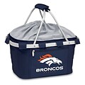 Picnic Time® NFL Licensed Metro® Denver Broncos Digital Print Polyester Basket, Navy