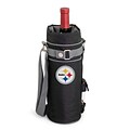 Picnic Time® NFL Licensed Pittsburgh Steelers Digital Print Polyester Insulated Wine Sack, Black