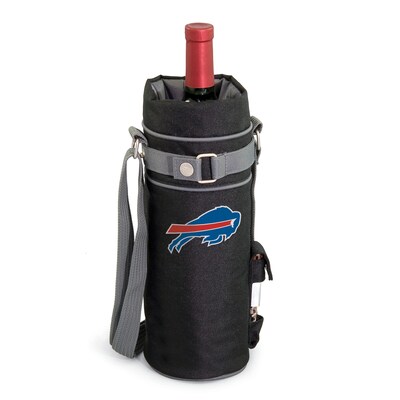 Picnic Time® NFL Licensed Buffalo Bills Digital Print Polyester Insulated Wine Sack, Black