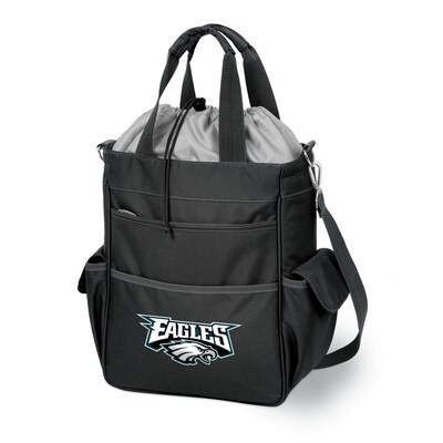 Picnic Time® NFL Licensed Activo Philadelphia Eagles Digital Print Polyester Cooler Tote, Black