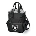 Picnic Time® NFL Licensed Activo Oakland Raiders Digital Print Polyester Cooler Tote, Black