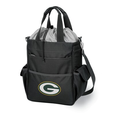 Picnic Time® NFL Licensed Activo Green Bay Packers Digital Print Polyester Cooler Tote, Black